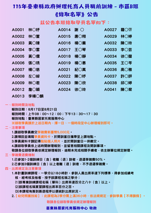 錄取名單圖片